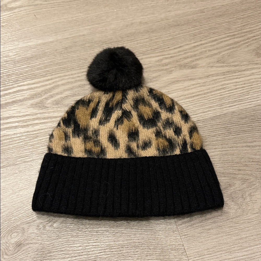 Kate Spade Leopard Beanie